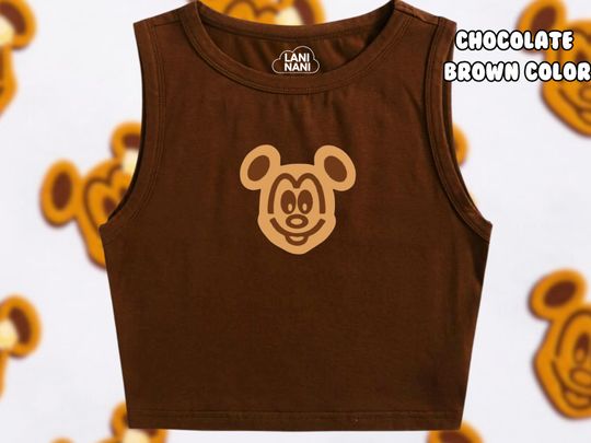 Mickey Waffel Crop Tank | Disney Snacks Crop Tanks | Disney Vacation Shirt