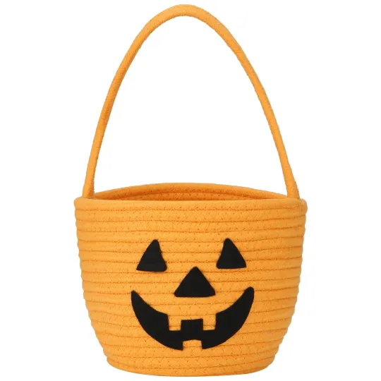 Halloween Basket for Kids, Cute Halloween Candy Basket, Small Pumpkin Bucket