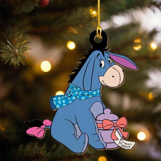 Disney Eeyore Christmas Wood Ornament, Winnie the Pooh Ornament, Cute  Eeyore Ornament, Disney Holiday Christmas Tree Decoration
