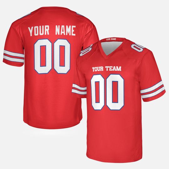Custom Buffalo Bills Football Jersey Men Women Red Alternate Personalized Team Name & Number