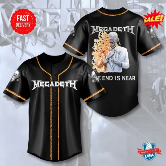 Megadeth Band Baseball Jerseyy 2025
