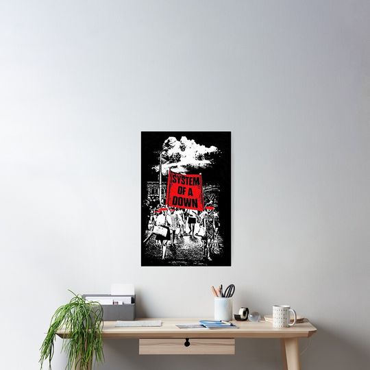 SYSTEM OF DOWN March Down Hitam Poster – Rock Band Wall Art