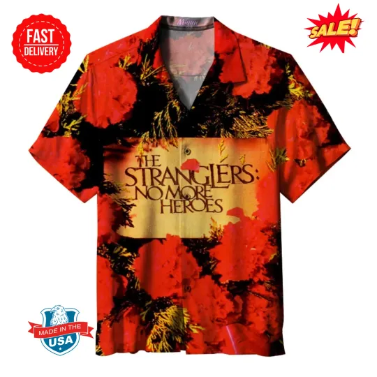 Vintage No More Heroes Stranglers Hawaiian Shirt