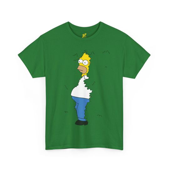 Homer Simpson meme T-shirt | Homer Simpson into a bush | Simpsons fan apparel