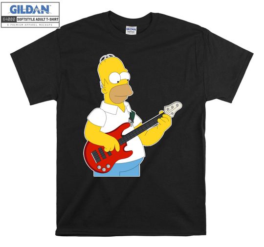 The Simpsons Homer Simpson Guitar T shirt