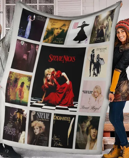 Stevie Nicks Sherpa/ Fleece Blanket, Stevie Nicks Blanket