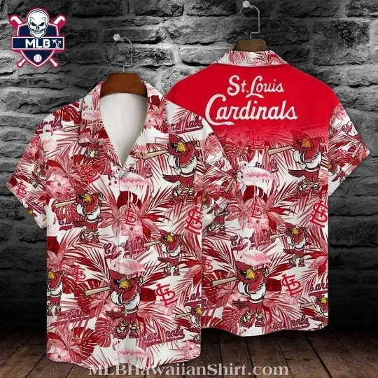 St. Louis Baseball Team Cardinalss Hawaiian Button Down Shirt
