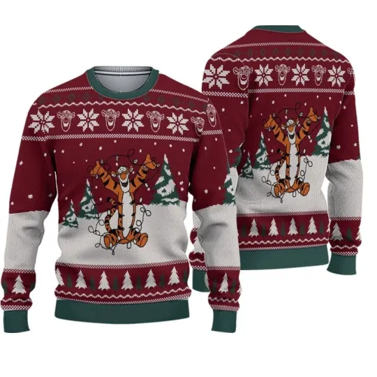 Winnie The Pooh Tigger Ugly Christmas Sweater