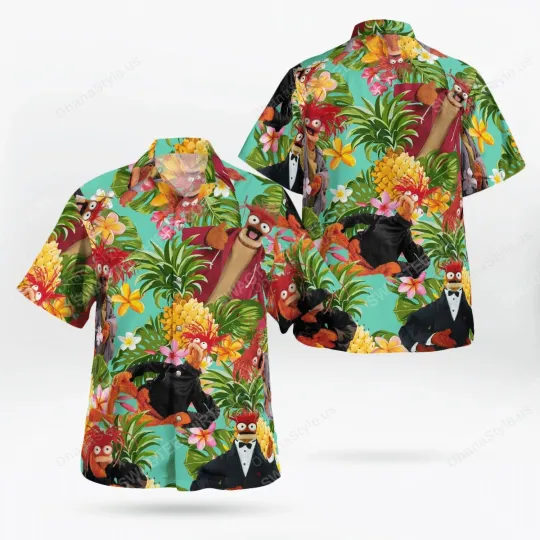 Bird Hawaiian Button Down Shirt