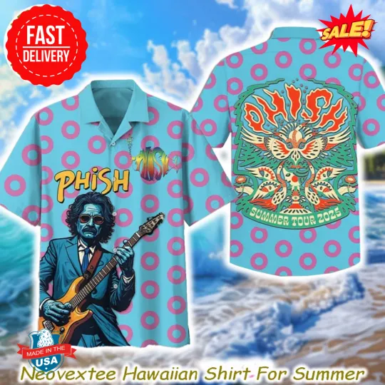 Phish Rock Band Summer Tour 2025 Hawaiian Shirt