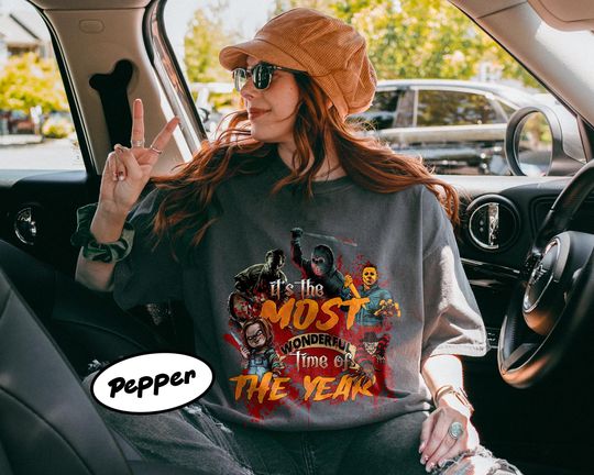 Retro Halloween Terrifier Shirt, Halloween HN, Retro Horror Movie Graphic Tee, 90s Gothic Horror, Halloween Character Movie Shirt