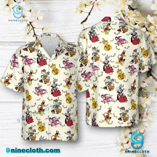 Looney Tunes Hawaiian Button Down Shirt
