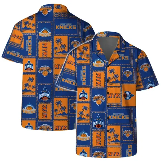 New York Basketball Team Knickss Hawaiian Button Down Shirt