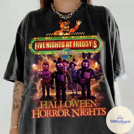 Halloween HN 2025 shirt, Universal Studios Scary movie shirt, Five Nights at Freddy's Halloween Gift for her him