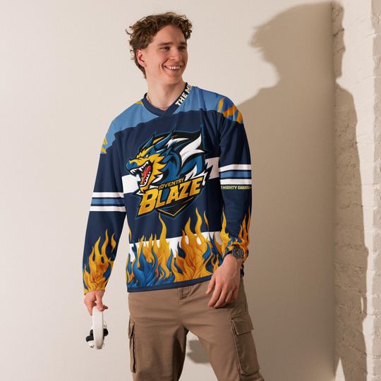 Coventry Blaze EIHL Team, Fan Made, Ice Hockey Jersey