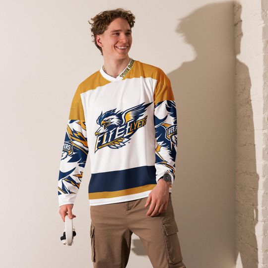 Fife Flyers Scottish  EIHL Team, Fan Made, Ice Hockey Jersey