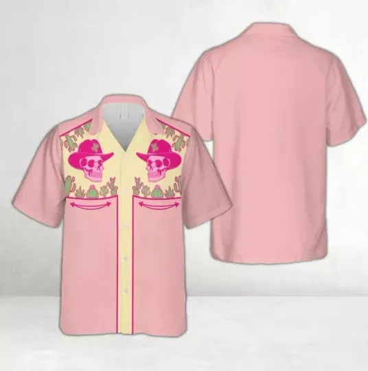 Western Cowboy Skull Hawaiian Shirt