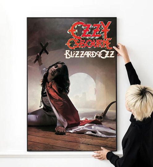 Ozzy Osbourne Blizzard of Ozz Poster – Classic Rock Wall Decoration