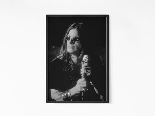 Ozzy Osbourne Poster – Blizzard of Ozz Album Rock Music Wall Print