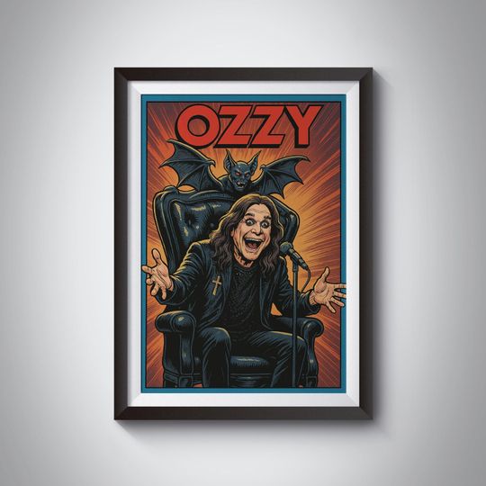 Ozzy Osbourne Blizzard of Ozz Poster – Stylish Rock Music Wall Print