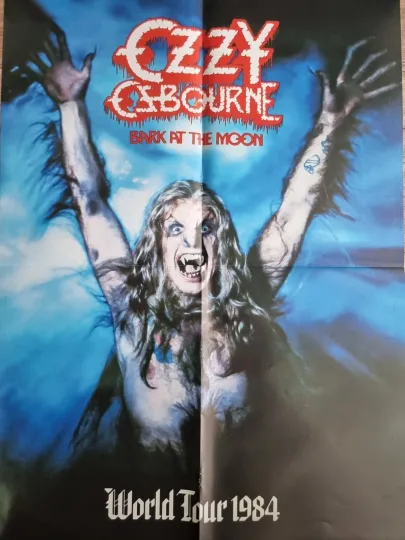 Classic Rock Poster – Ozzy Osbourne World Tour Wall Art