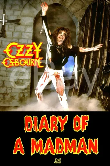 Vintage Poster – Ozzy Osbourne Blizzard of Ozz Rock Music Wall Print