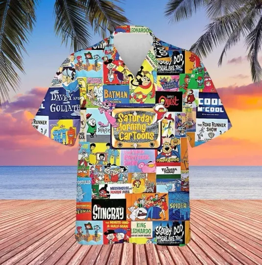 Discover Amazing Saturday Morning Cartoons Unisex Hawaiian Shirt