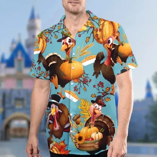 Thanksgiving Turkey Hawaiian Shirt