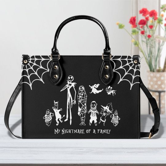 Nightmare Before Christmas Handbag | Leather Shoulder bag | Jack Skellington | Christmas Gift for Her