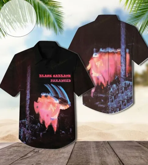 Black Sabbath Paranoid Studio Album Hawaiian Shirt