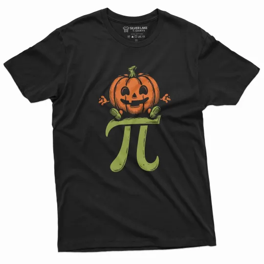 Halloween Funny Pumpkin T-Shirt Pi Pie Costume Tee