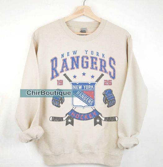 New York Rangers Sweatshirt | New York Rangers Merch | Vintage New York Hockey shirt | Personalized New York hockey tee | Hockey Gift