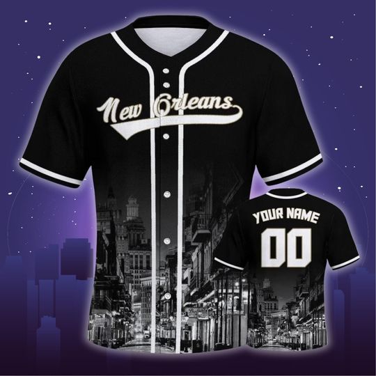 Discover New Orleans Custom Baseball Jersey  Personalized Name - Number