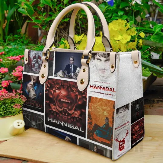 Hannibal Women Leather Hand Bag-Luxury Women PU Leather Handbag, Gift for Fan