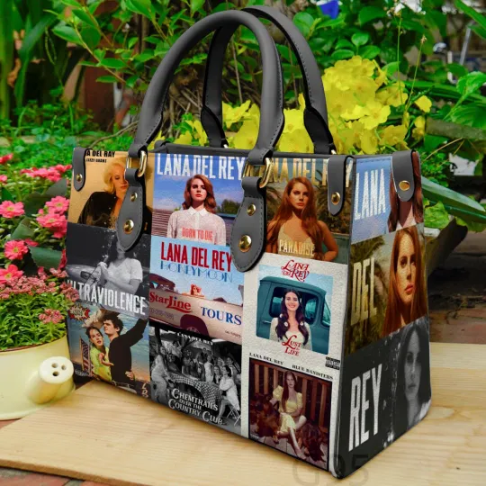 Lana Del Rey Women Leather Hand Bag-Luxury Women PU Leather Handbag, Gift for Fan