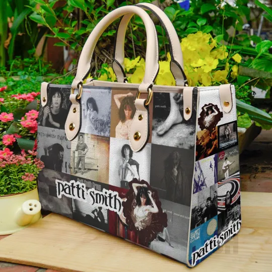 Patti Smith Women Leather Hand Bag-Luxury Women PU Leather Handbag, Gift for Fan