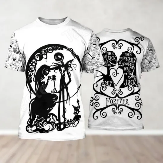 Jack & Sally I'll Be Your Sally If You'll Be My Jack Tshirt 3D