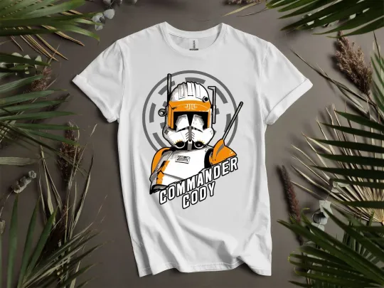 Star Wars The Clone Wars Commander T-Shirt Men Women Unisex