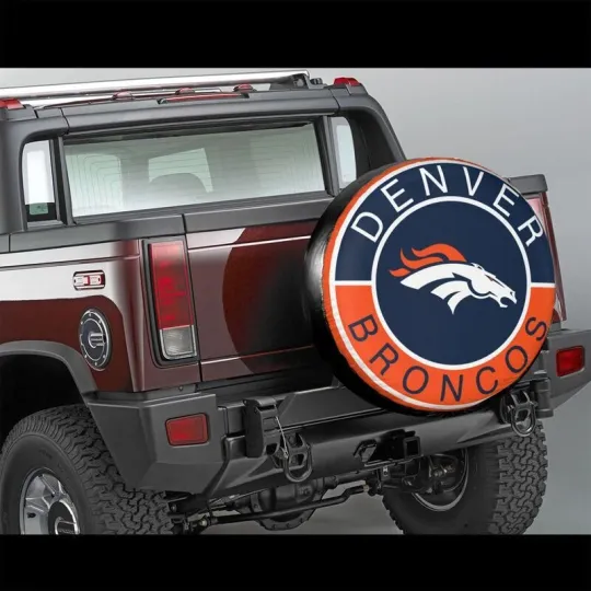 Denver Broncos Auto Car Tire Cover Spare Tire Cover