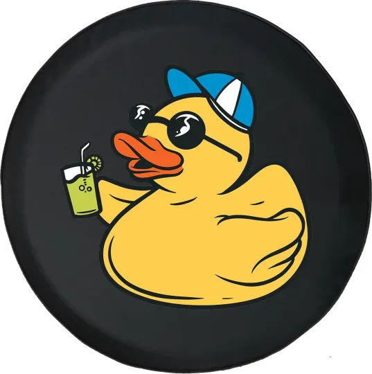 Cool Yellow Duck Spare Tire Cover for Jeep and Vehicle Compatibility