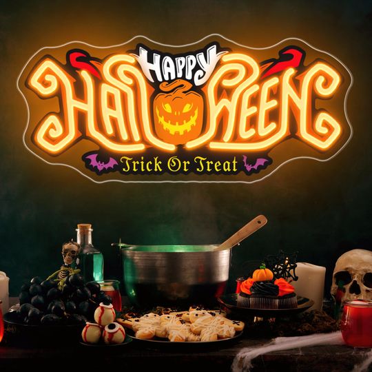 Halloween Neon Sign,BOO'D Neon Sign,Halloween Party,Halloween sign,Halloween Decor,Pumpkin Neon Sign,Pumpkin Decor,Custom Halloween Gift