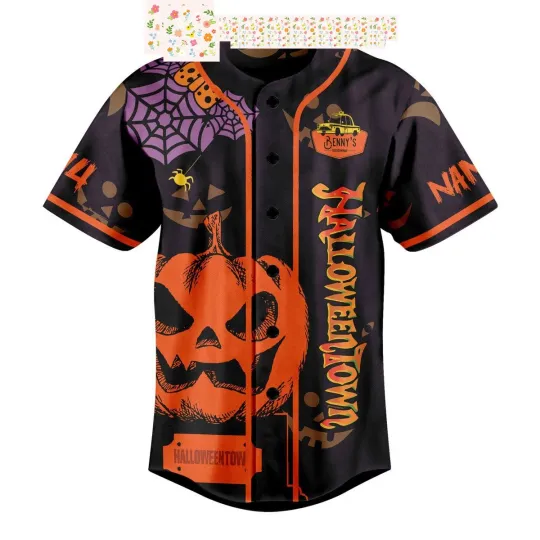 Halloween Town Personalized Baseball Jersey