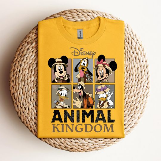 Retro Disney Animal Kingdom Mickey and Friends T-Shirt, Disney Mickey Safari Shirt, vintage Safari sweatshirt Tee