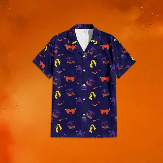 Halloween Hocus Pocus Sanderson Sisters I Put A Spell On You Hawaiian Shirt