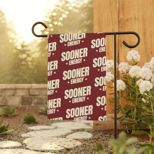 Oklahoma Sooners Garden Banner | Sooner Energy Design | Ideal Gift for Sooners Fans