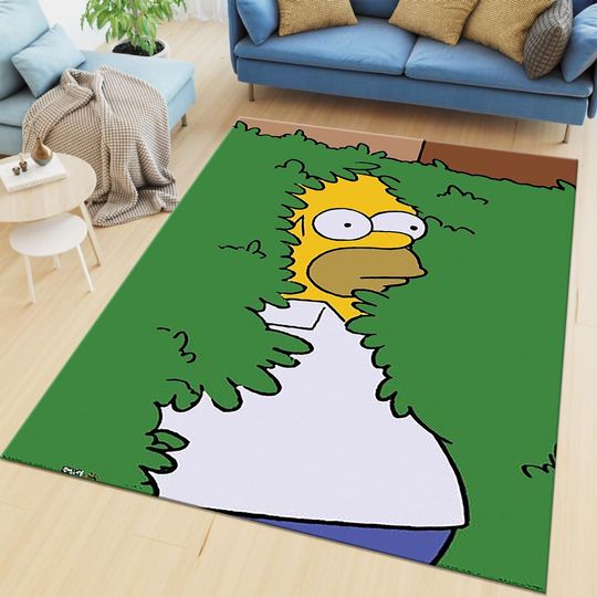 Simpsons Rug, Artwork Rug, Custom Rug, Popular TV Rug, Homer Rug, Adult Rug, Birthday Gift