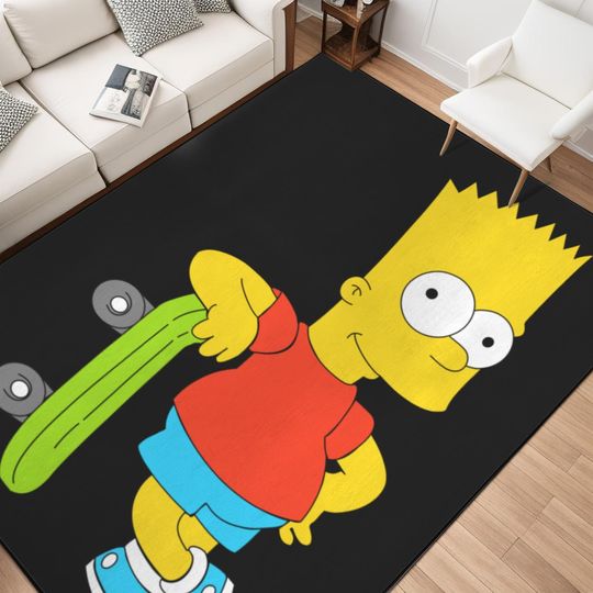 Simpsons Family Area Rug Birthday Mothers Fathers Day Gifts
