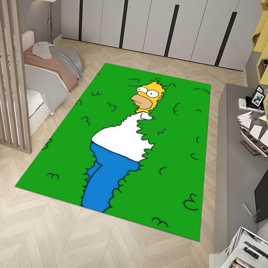 Simpsons Rug, Green Rug, Legend Rug, Colorful Rug, Custom Area Rug, Anime Decor, Gift