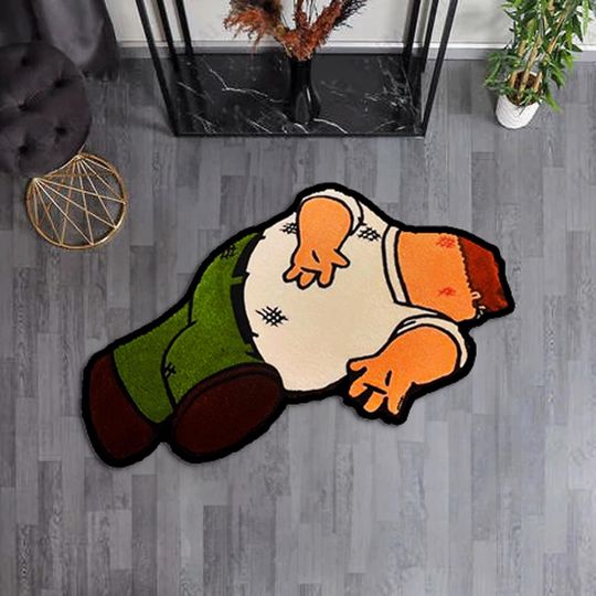 Griffin Smashed Rug, Family Guy Custom Rug, Fluffy Stewie & Brian Griffin Rug