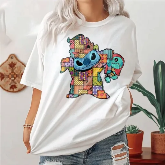Stitch and Scrump Halloween T-Shirt for Men and Women